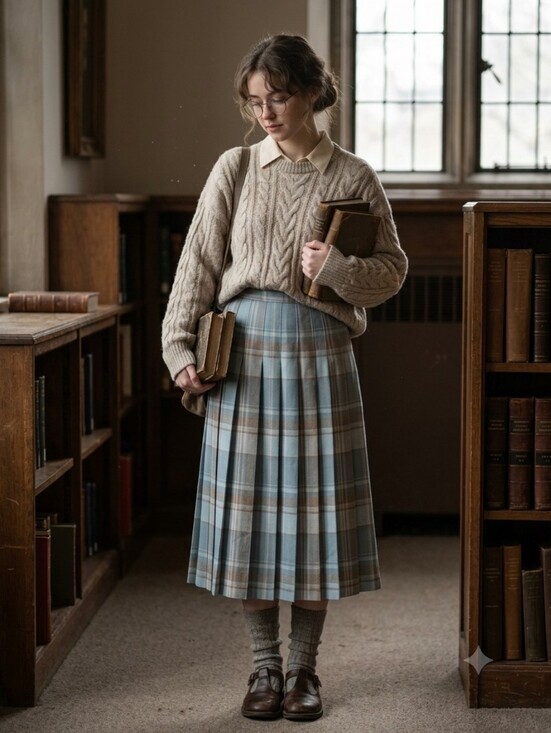 Pendleton Dresses & Skirts - Vintage Pendleton Pleated Skirt Teal/Tan Plaid Wool Made in the USA Size 18